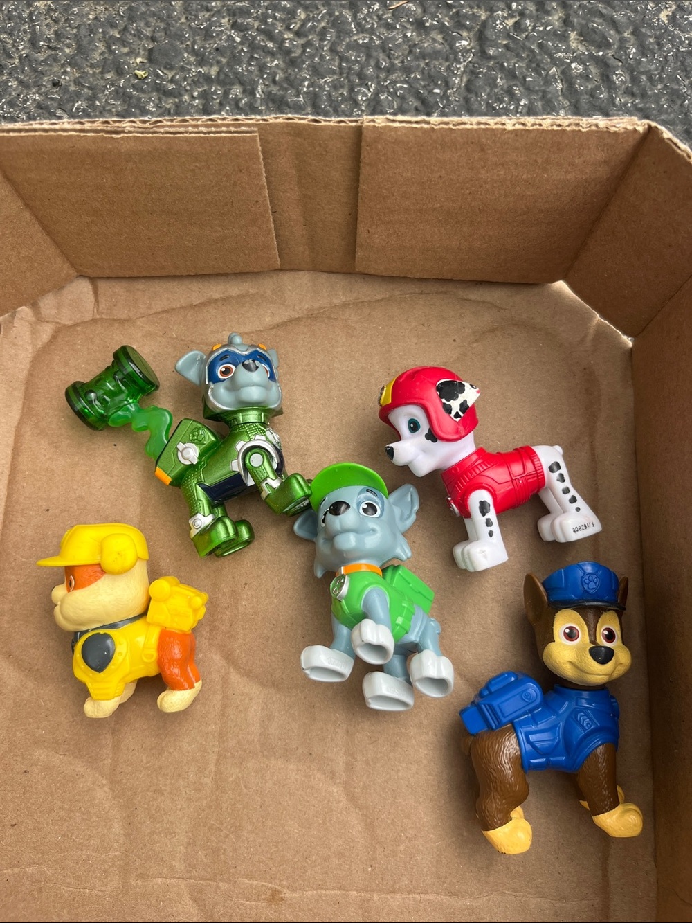 Paw Patrol Figure Set - Green, Red, Yellow, Blue